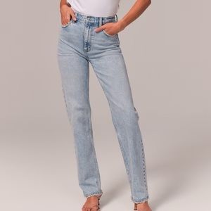 Abercrombie & Fitch 90s Slim Straight Jeans Light Wash Women’s 30